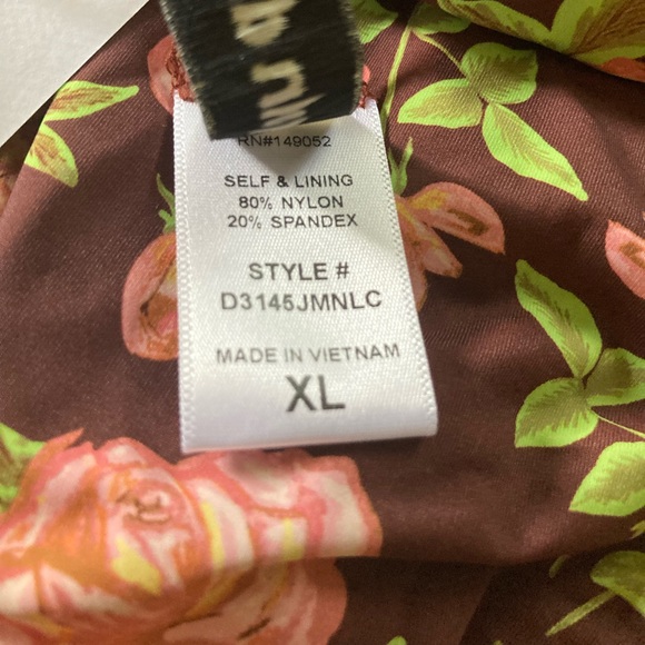 Dippin Daisies Seashore High Waist Cheeky Bikini Bottom in Rosebud size XL - Picture 5 of 5